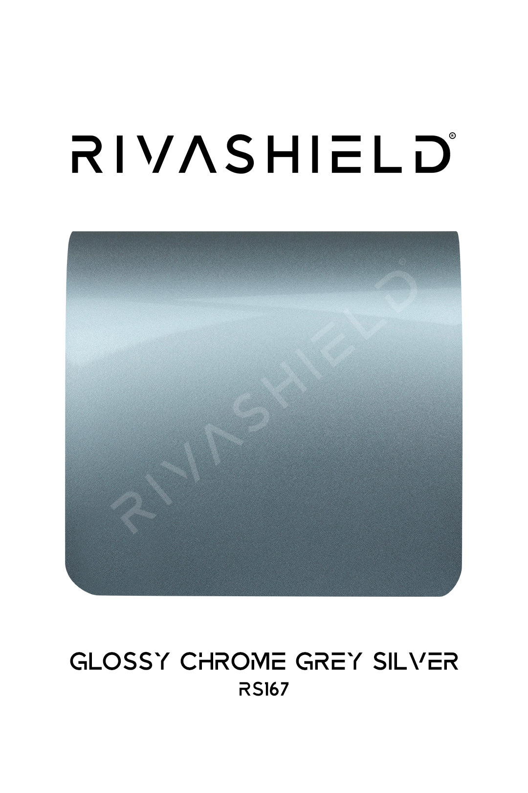 Rivashield COLOR PPF RS167 Glossy Chrome Grey Silver