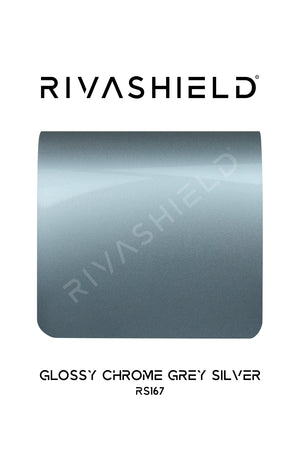 Rivashield COLOR PPF RS167 Glossy Chrome Grey Silver