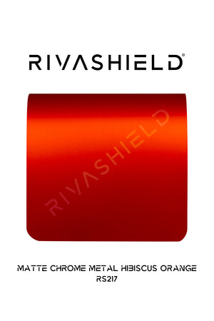 Rivashield COLOR PPF RS217 Matte Chrome Metal Hibiscus Orange