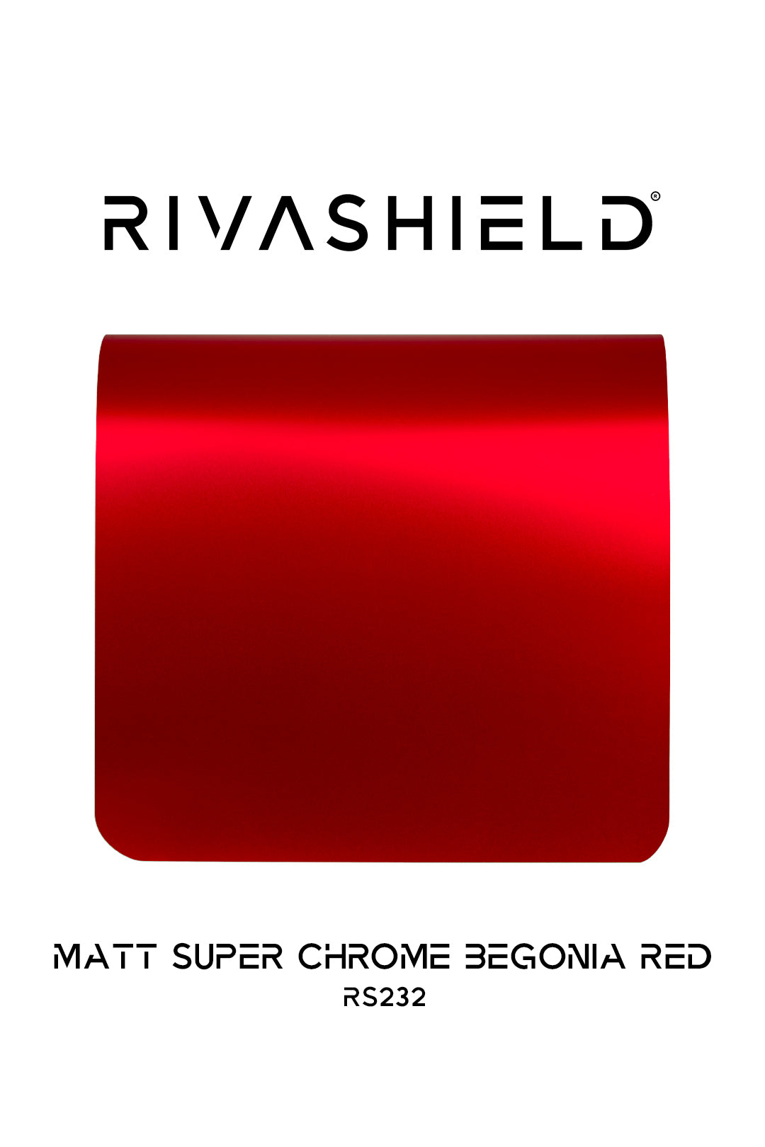 Color 9034 Rivashield COLOR PPF RS232 Matt Super Chrome Begonia Red